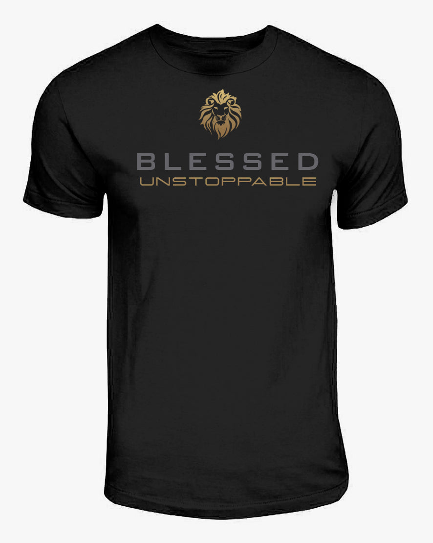 Men's SN Blessed+Unstoppable - Short Sleeve Gold Line